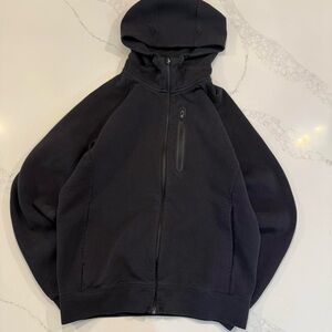 Uniqlo black full zip hoodie
